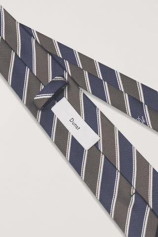 STRIPED TIE OLIVE