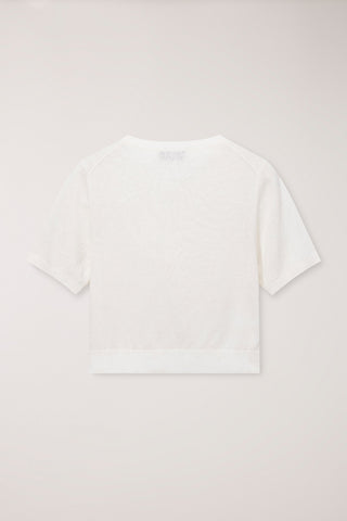 UNISEX LINEN CREWNECK KNIT WHITE