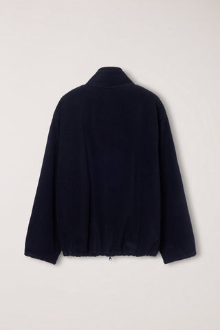 UNISEX ZIP-UP FLEECE SWEATSHIRT BLACK