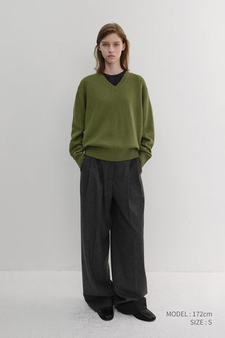 WINTER FLANNEL SLACKS CHARCOAL GREY