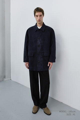 UNISEX LILY ALTER-SUEDE HALF JACKET BLUE NAVY