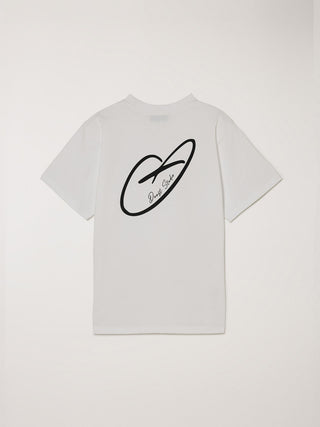 UNISEX HEART D LOGO T-SHIRT OFF WHITE
