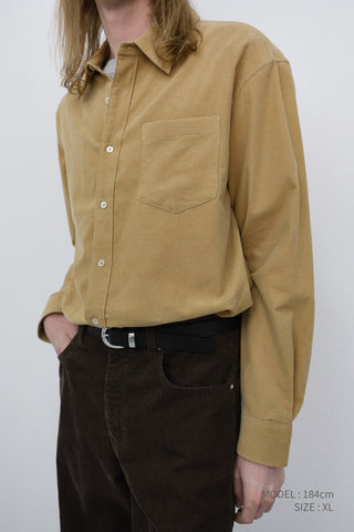 UNISEX CORDUROY SHIRT BEIGE
