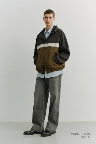 LOW RISE WIDE JEANS GREY