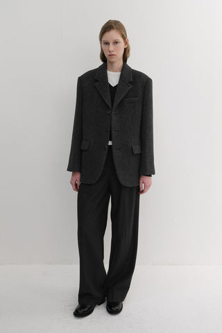 WINTER FLANNEL SLACKS BLACK