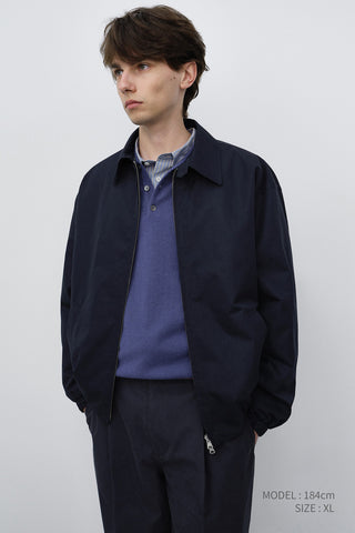 UNISEX COLLARED BLOUSON JACKET NAVY
