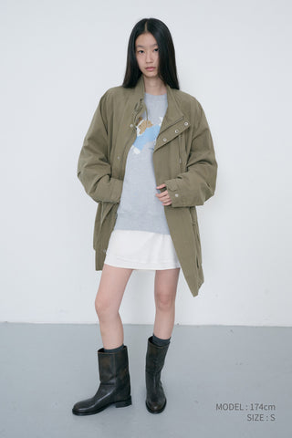 UNISEX PUPPY SWEATSHIRT MID MELANGE GREY