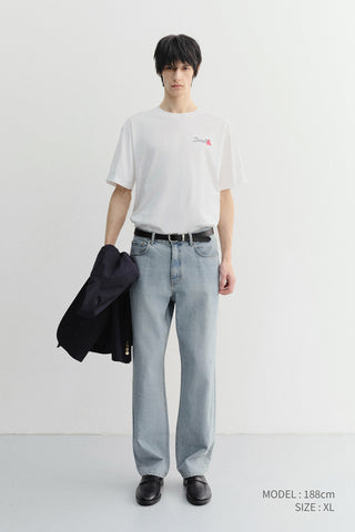 UNISEX MARINE LOGO T-SHIRT OFF WHITE