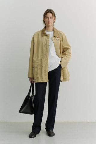 STRAIGHT SLACKS NAVY