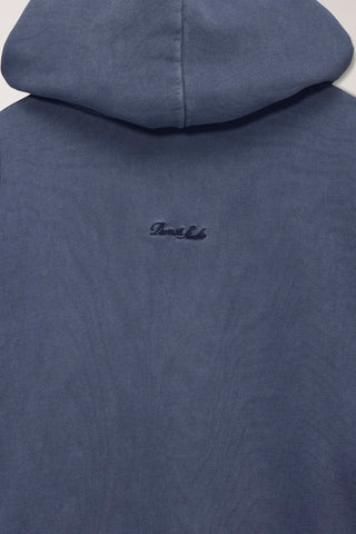 UNISEX GARMENT DYED ZIP-UP HOODIE NAVY