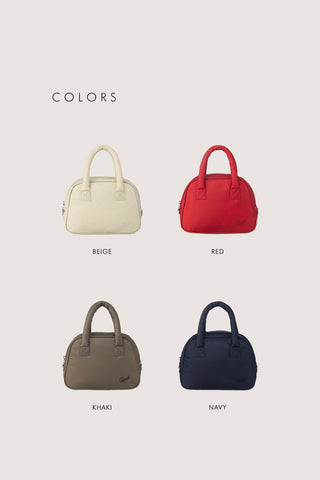 NYLON BOSTON TOTE BAG BEIGE