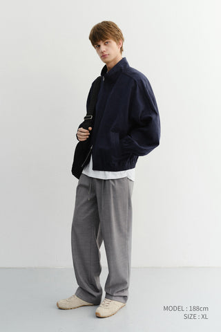 UNISEX SUMMER HARRINGTON JACKET NAVY
