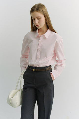 D-BUCKLE THIN LEATHER BELT ESPRESSO