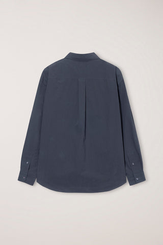 UNISEX REFINED COTTON SHIRT WASHED BLACK