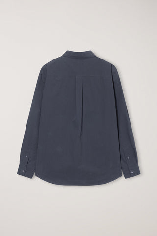 UNISEX REFINED COTTON SHIRT WASHED BLACK