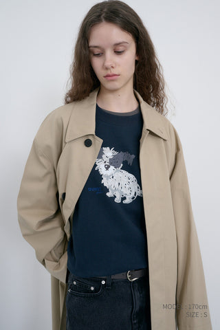UNISEX PUPPY SWEATSHIRT FRENCH NAVY