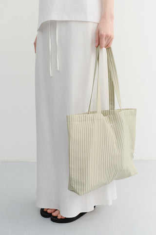 STRIPE EASY SHOPPER OLIVE STRIPE