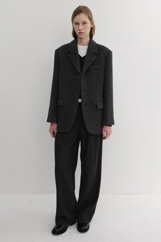 WINTER FLANNEL SLACKS BLACK