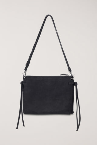 2-WAY SOFT TOUCH SUEDE BAG BLACK