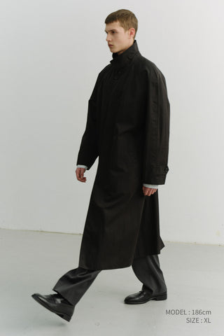 UNISEX REFINED MAC COAT BLACK