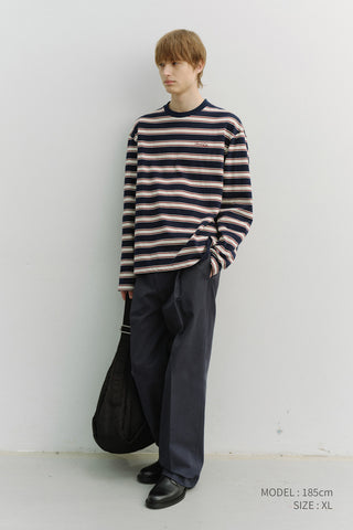 UNISEX STRIPED T-SHIRT NAVY STRIPE