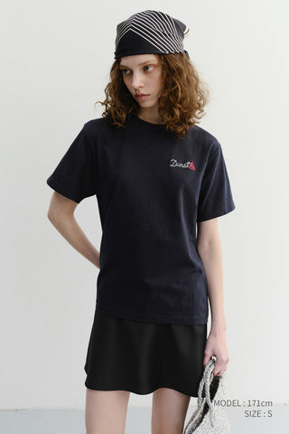 UNISEX MARINE LOGO T-SHIRT FRENCH NAVY