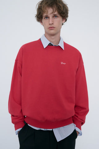 UNISEX GARMENT DYED SWEATSHIRT RED