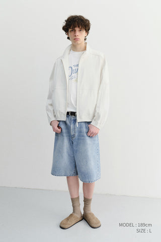 CLASSIC BAGGY DENIM SHORTS LIGHT BLUE