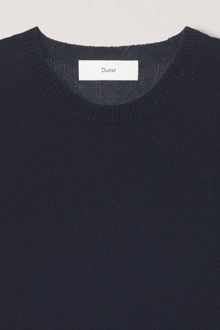 HALF SLEEVE KNIT TOP BLACK