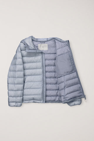 UNISEX LIGHT GOOSE DOWN JACKET GREYISH BLUE