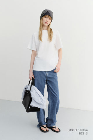 UNISEX CUPID ARCH BACK LOGO T-SHIRT OFF WHITE