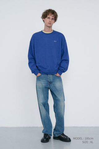 UNISEX GARMENT DYED SWEATSHIRT BLUE