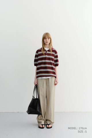 SUMMER STRING PANTS BEIGE