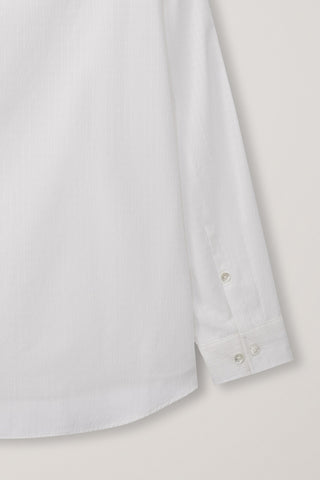 UNISEX CLASSIC HOODED SHIRT WHITE CHECK