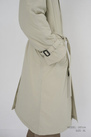 UNISEX PADDED BALMACAAN COAT SOFT BEIGE