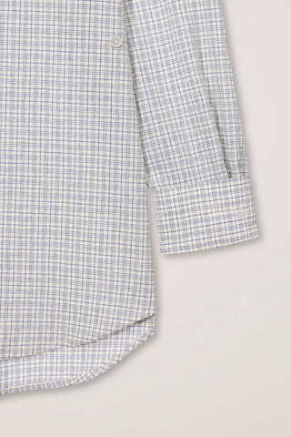 UNISEX SEERSUCKER BD SHIRT IVORY CHECK