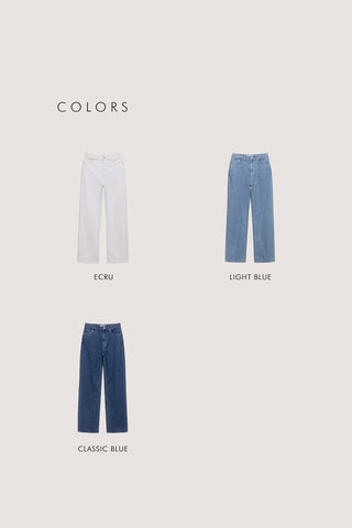 SUMMER STRAIGHT JEANS LIGHT BLUE