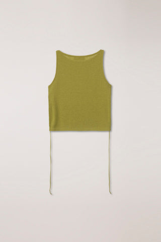 LAYERING KNIT TOP OLIVE GREEN