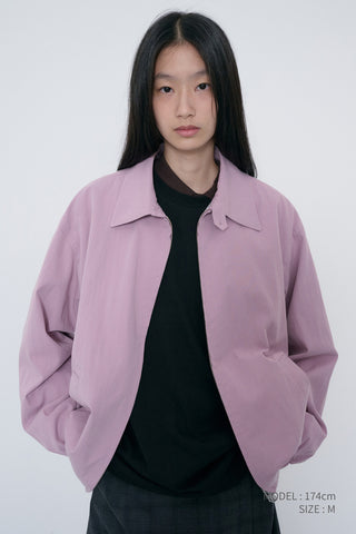 UNISEX COLLARED BLOUSON JACKET LAVENDER PINK