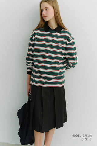 UNISEX STRIPED T-SHIRT GREEN STRIPE