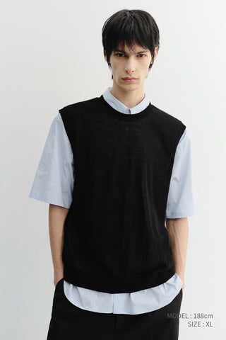 UNISEX OVERSIZED HALF SLEEVE STRIPED SHIRT SOFT BLUE STRIPE