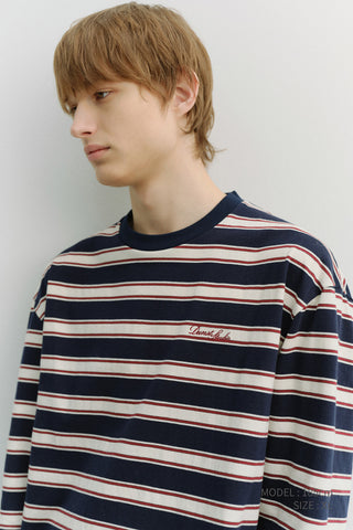 UNISEX STRIPED T-SHIRT NAVY STRIPE