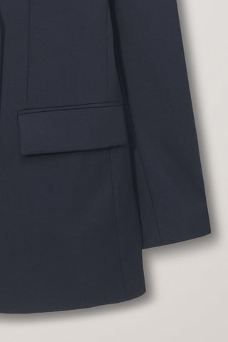 ESSENTIAL 2 BUTTON WOOL BLAZER MIDNIGHT NAVY