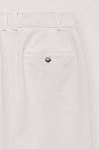 H-LINE COTTON LONG SKIRT OFF WHITE