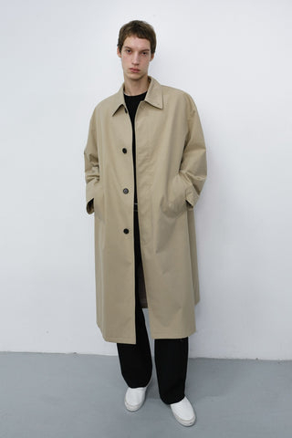 UNISEX REFINED MAC COAT BEIGE