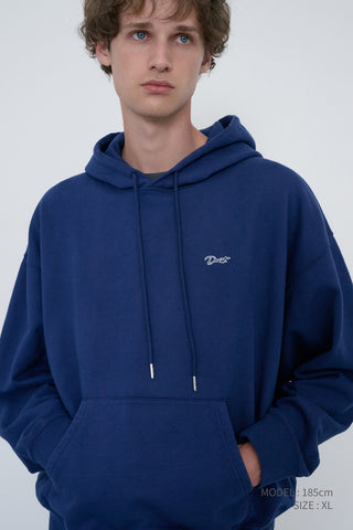 UNISEX GARMENT DYED HOODIE NAVY