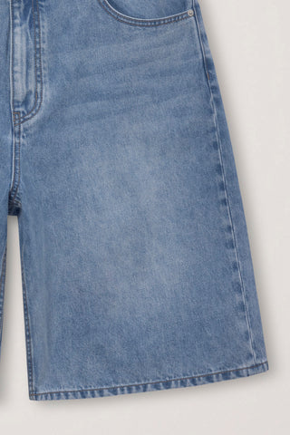 CLASSIC BAGGY DENIM SHORTS LIGHT BLUE
