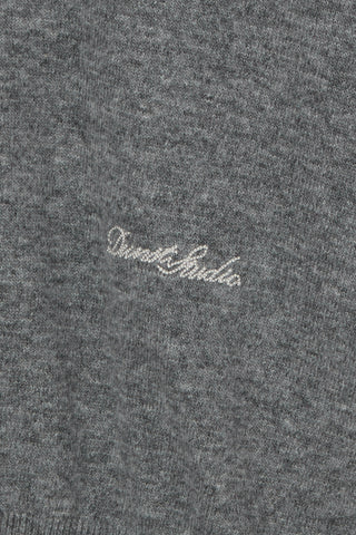 UNISEX SOFT V-NECK SWEATER MELANGE GREY