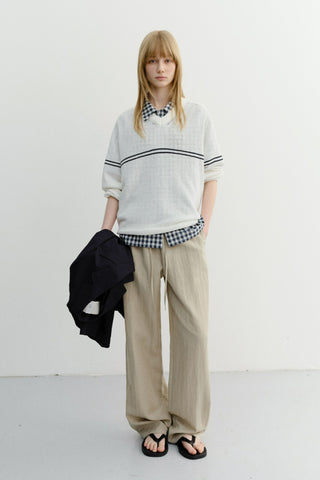 SUMMER STRING PANTS BEIGE