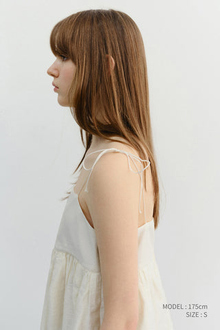 FLARED BUSTIER BLOUSE IVORY